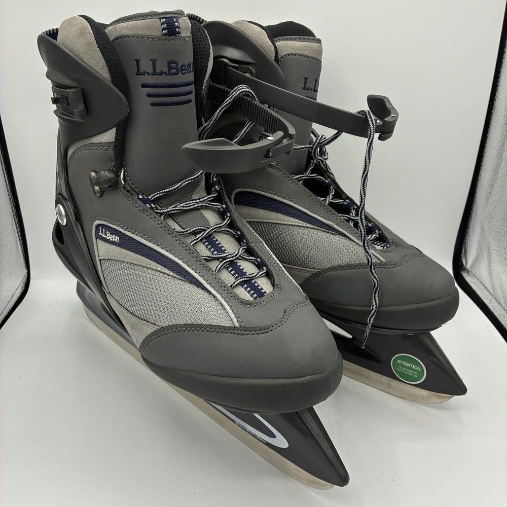 L.L.Bean Ice Skates IC.M1 Men's Size 11 Thinsulate With Carrying Bag